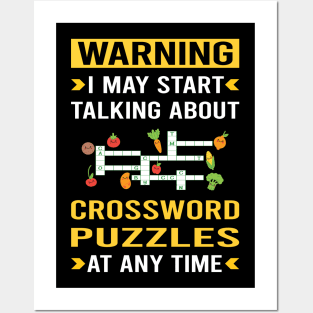 Warning Crossword Puzzles Posters and Art